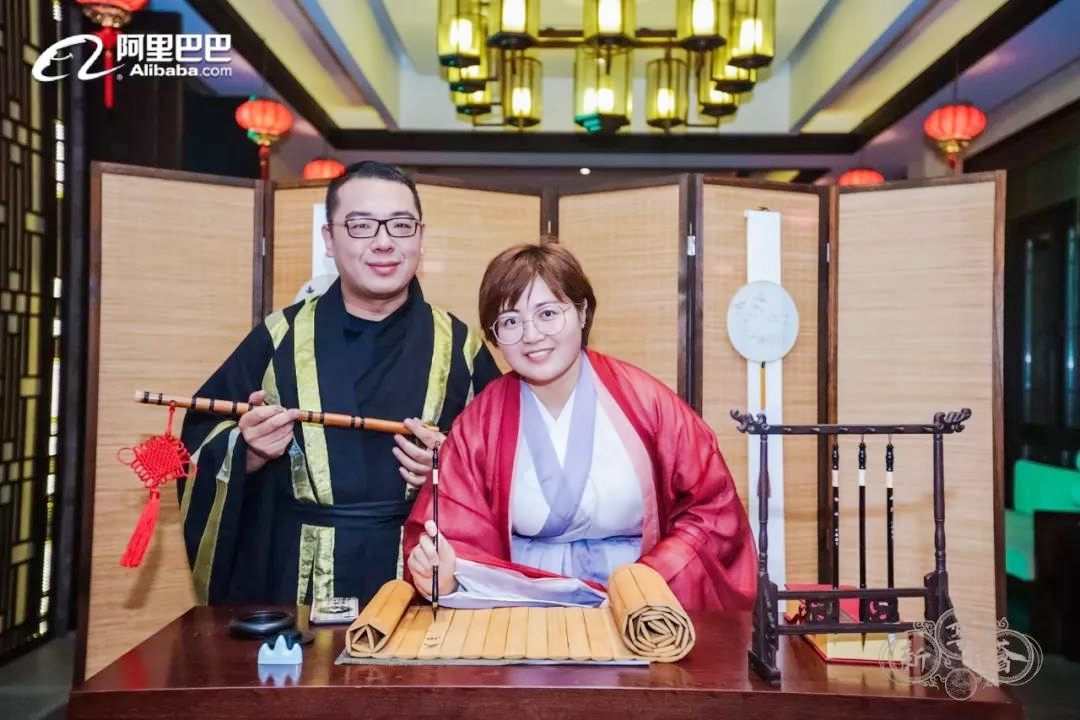 漢服造型簽到留影