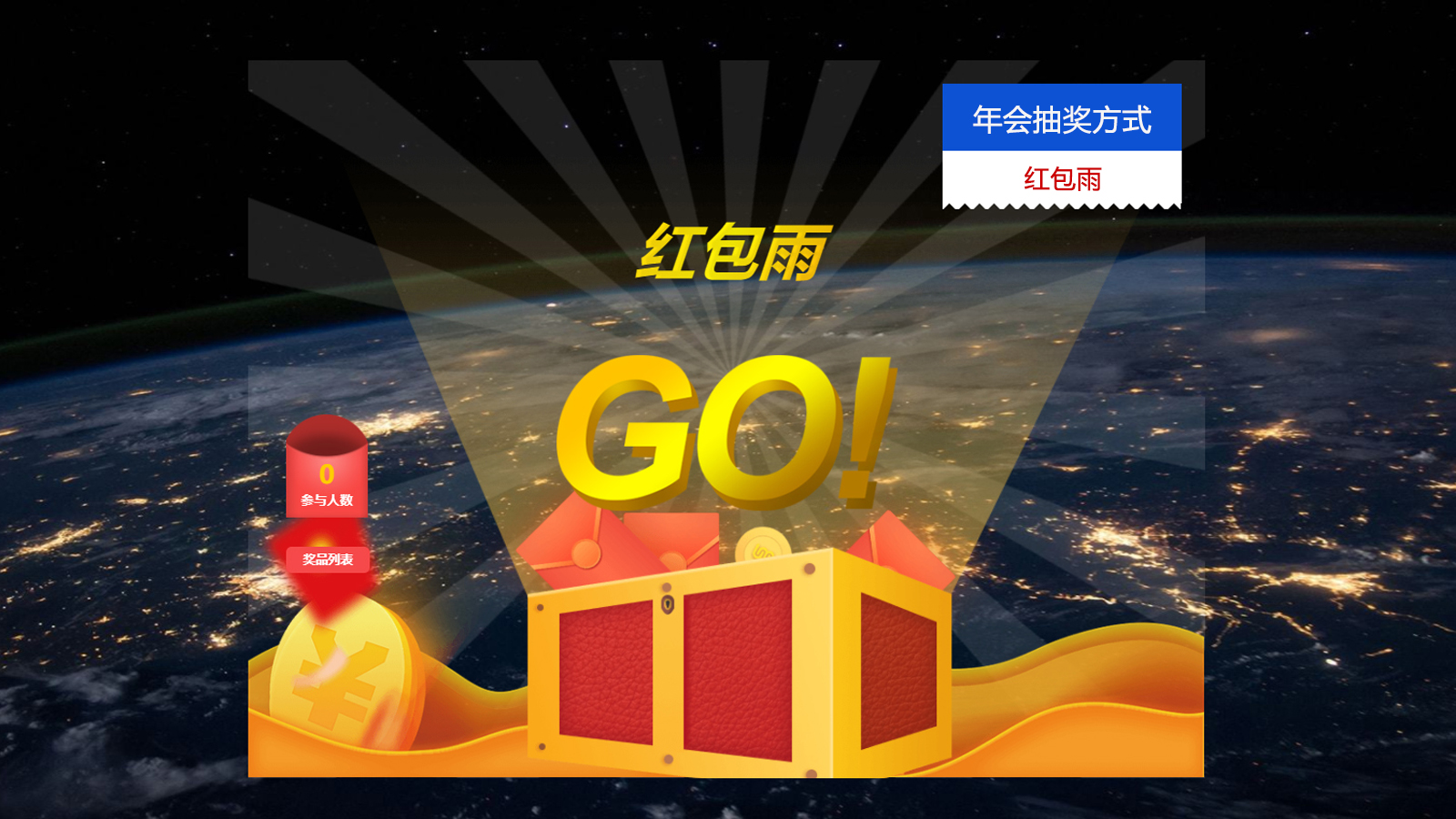 年會(huì)抽獎(jiǎng)方式——紅包雨抽獎(jiǎng)