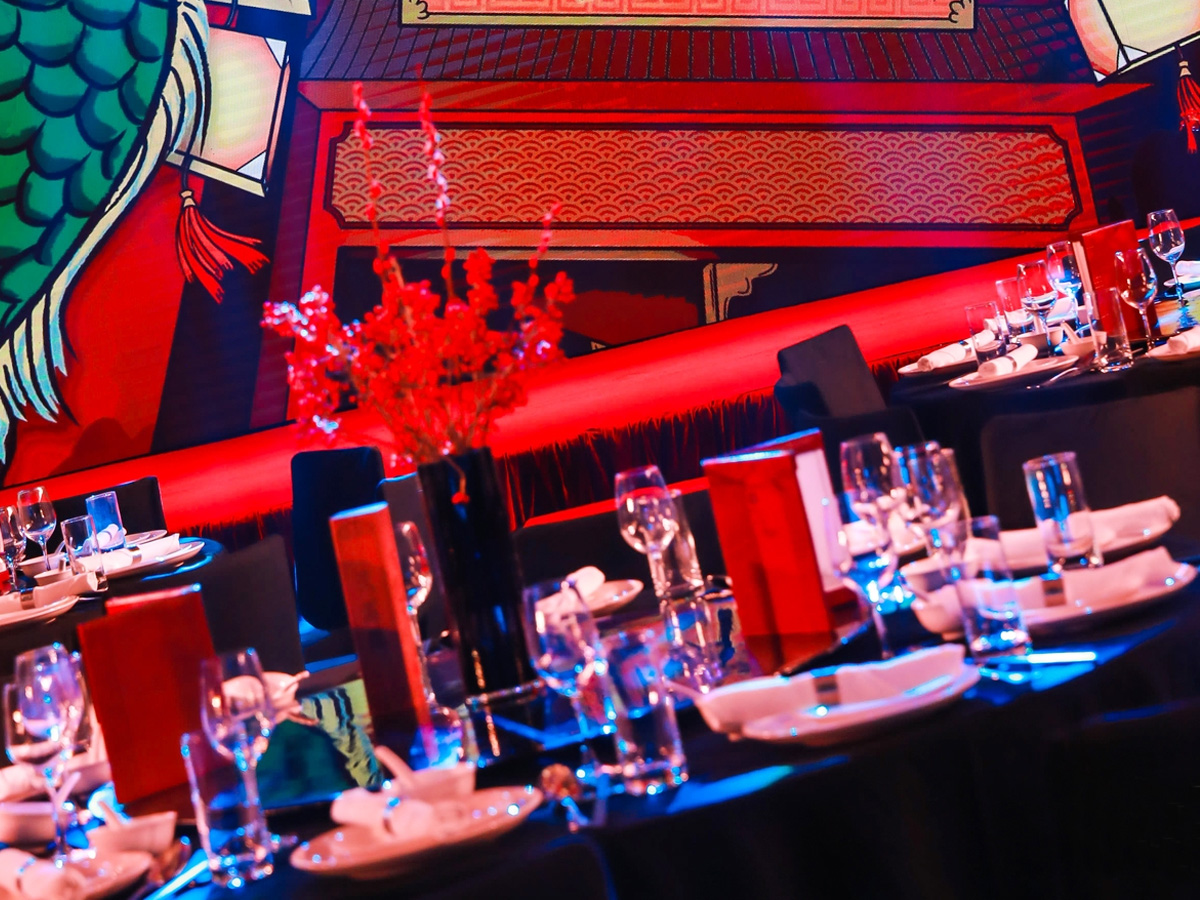 年會晚宴現場布置